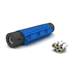 WISKA SHARK SH6802AW 235X68X48MM IPX8 PRE-FILLED GEL JOINT SUITABLE FOR 2.5-10MM 5 CORE SWA BLUE