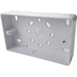 UNIVOLT SFR2/32 32MM SINGLE CONDUIT BOX ROUND CORNERED WHITE